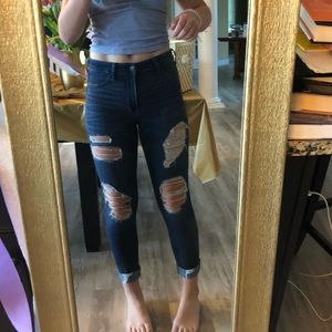 hollister ripped jeans